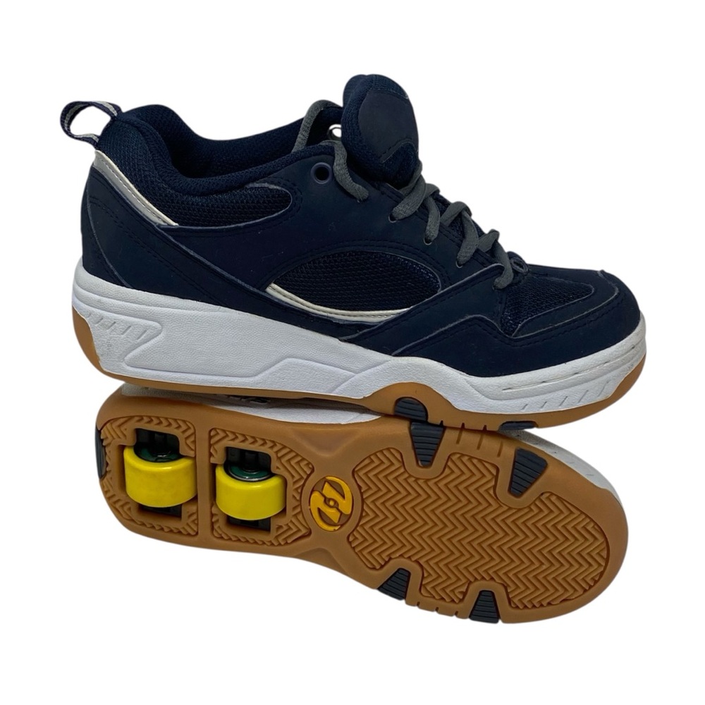 Heelys Adult Rapid Wheeled‎ Skate Shoes Navy / White /Yellow Men’s Size 4